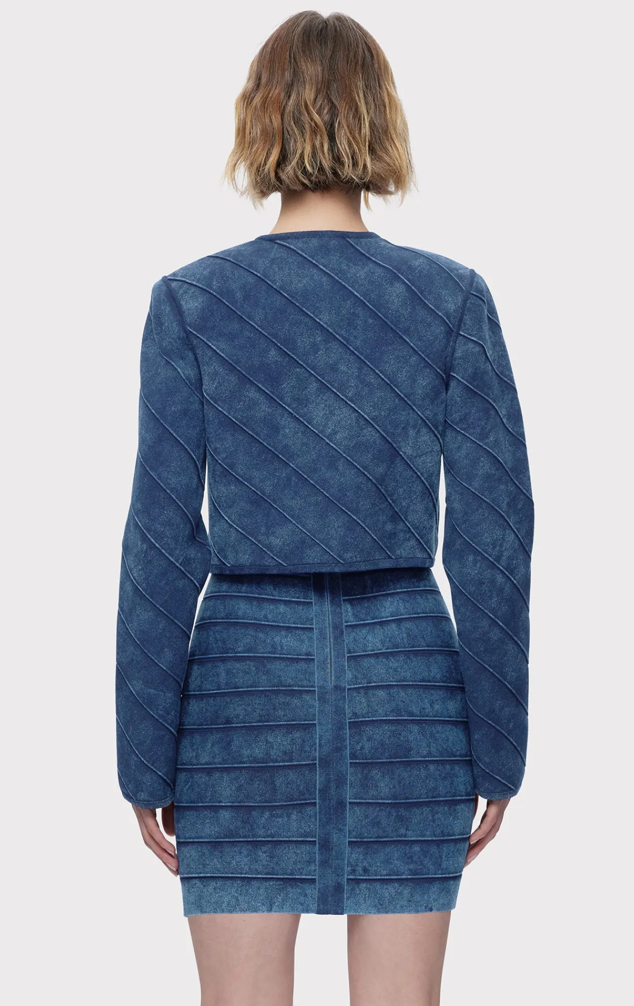 Separates|Jackets-Hervé Léger THE RILEY JACKET INDIGO MULTI