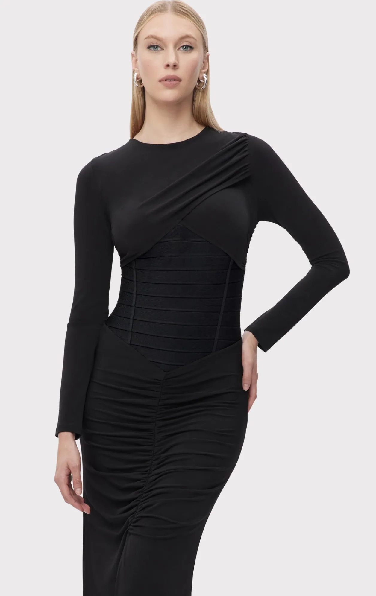 Dresses|Gowns-Hervé Léger THE ROXANA GOWN BLACK