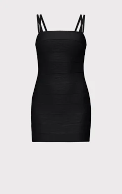 Dresses-Hervé Léger THE SADIE DRESS BLACK