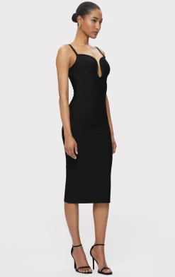 Dresses-Hervé Léger THE SALMA DRESS BLACK