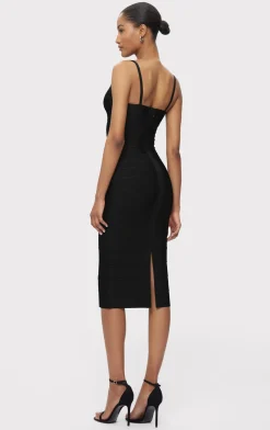 Dresses-Hervé Léger THE SALMA DRESS BLACK