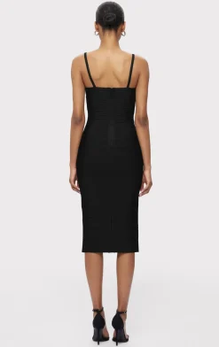 Dresses-Hervé Léger THE SALMA DRESS BLACK