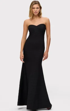 Dresses|Gowns-Hervé Léger THE SARA GOWN BLACK