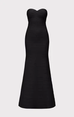 Dresses|Gowns-Hervé Léger THE SARA GOWN BLACK