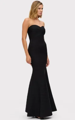 Dresses|Gowns-Hervé Léger THE SARA GOWN BLACK