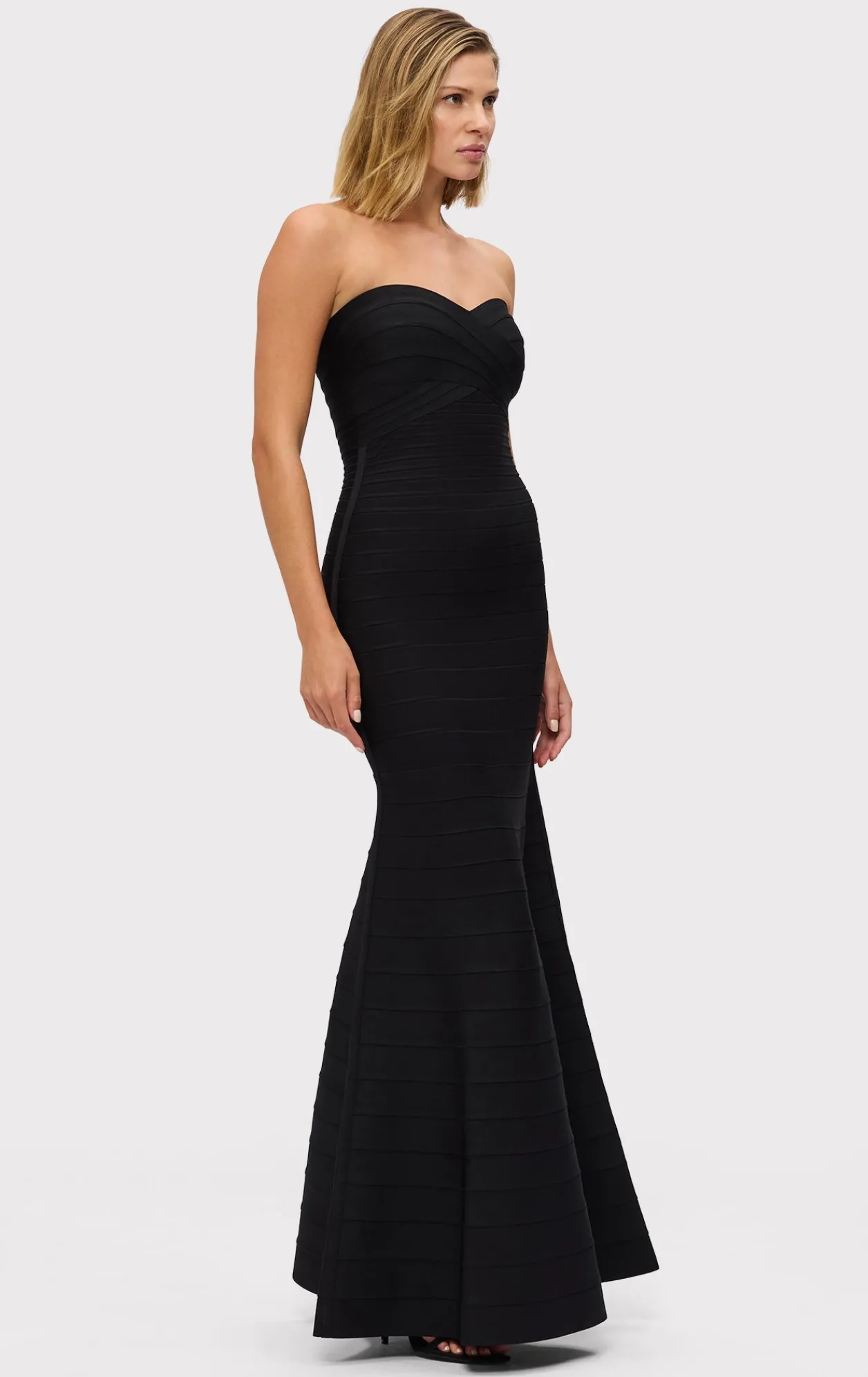 Dresses|Gowns-Hervé Léger THE SARA GOWN BLACK