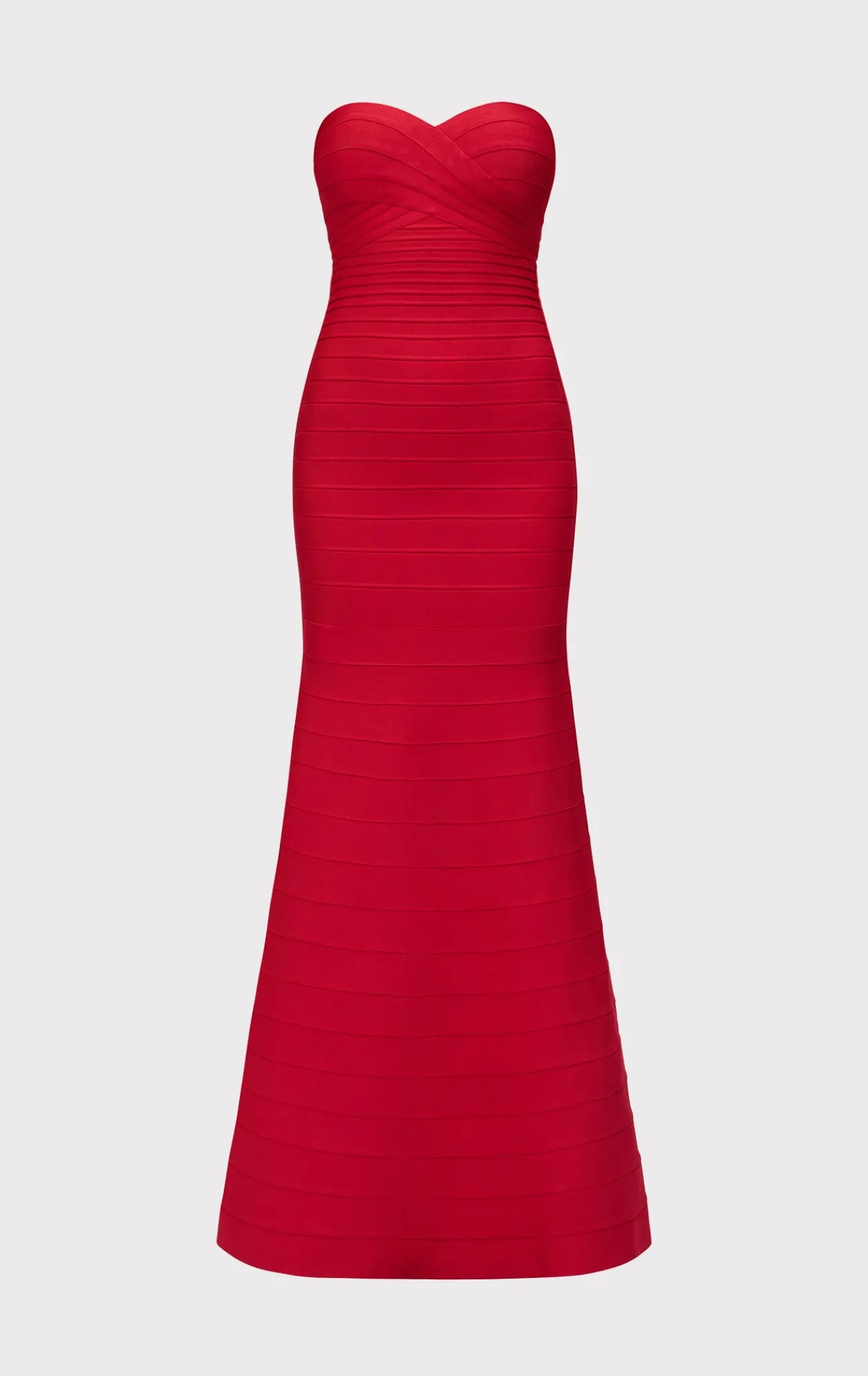 Dresses|Gowns-Hervé Léger THE SARA GOWN LIPSTICK RED