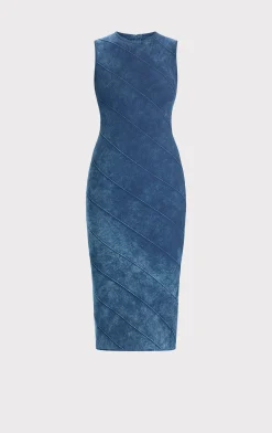 Dresses-Hervé Léger THE SAVANNAH DRESS INDIGO MULTI
