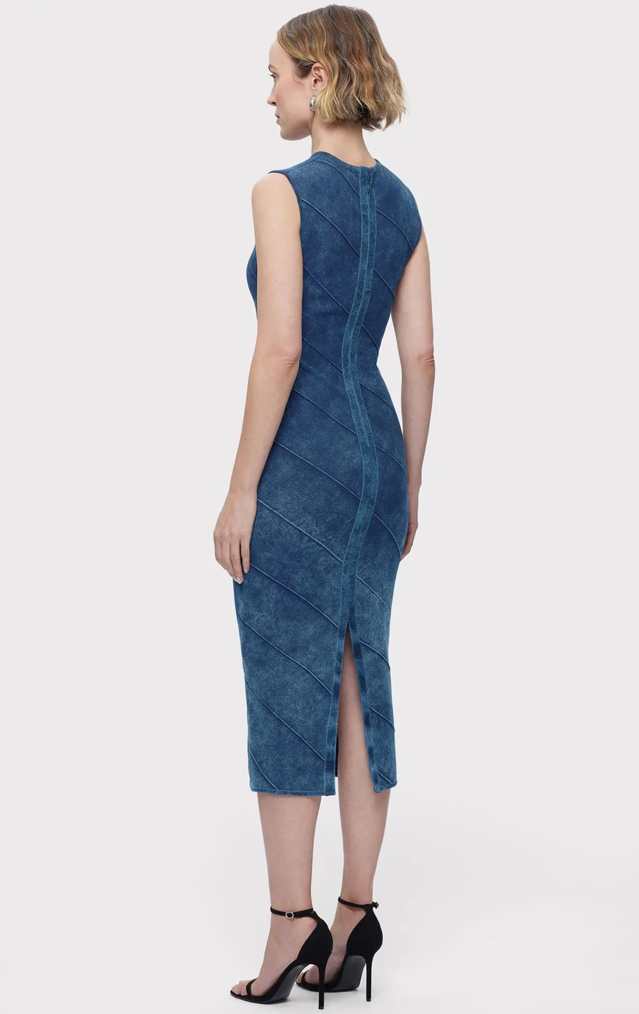 Dresses-Hervé Léger THE SAVANNAH DRESS INDIGO MULTI