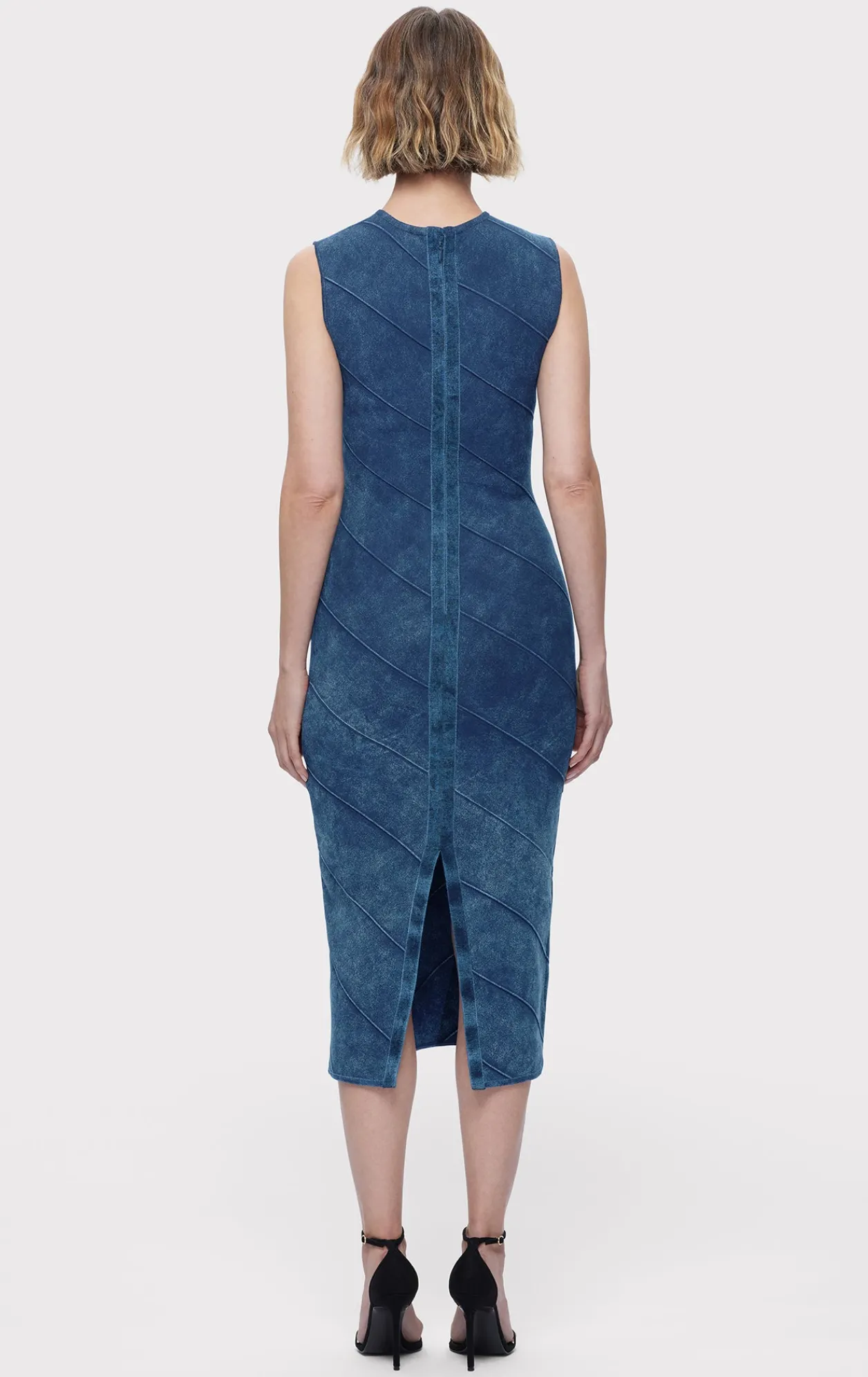 Dresses-Hervé Léger THE SAVANNAH DRESS INDIGO MULTI