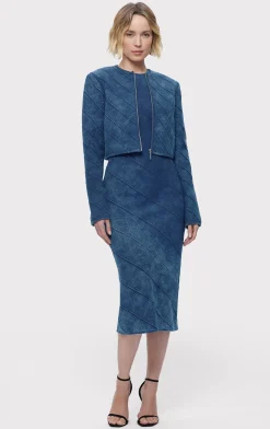 Dresses-Hervé Léger THE SAVANNAH DRESS INDIGO MULTI