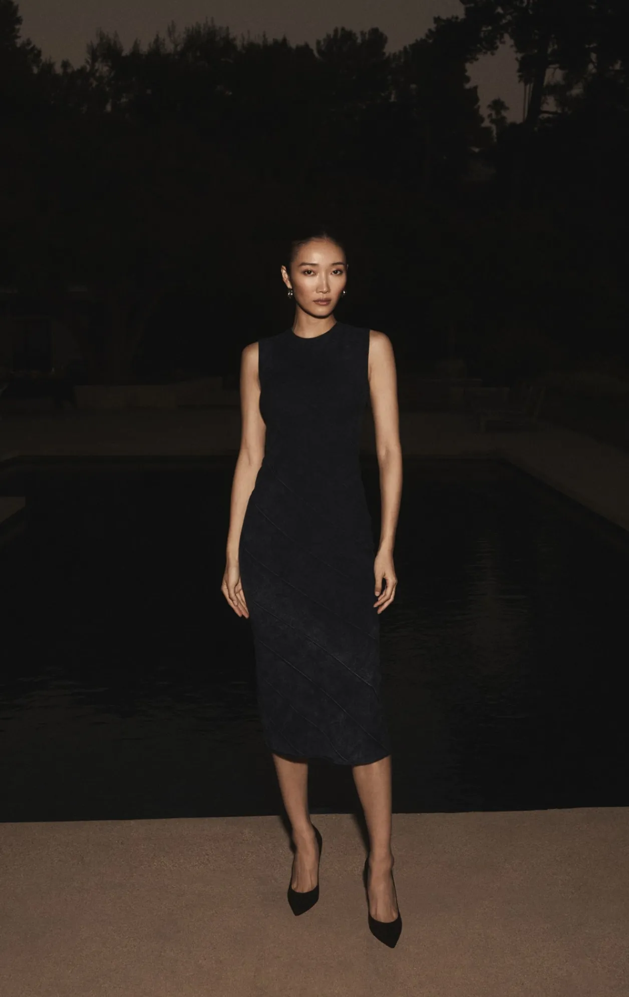 Dresses-Hervé Léger THE SAVANNAH DRESS INDIGO MULTI