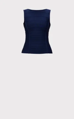 Separates|Tops-Hervé Léger THE SIENNA TOP CLASSIC BLUE