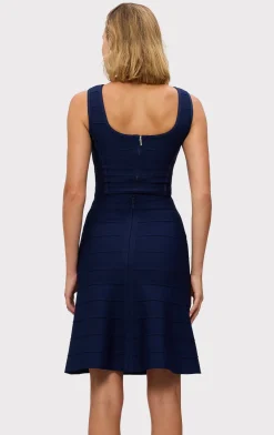 Separates|Tops-Hervé Léger THE SIENNA TOP CLASSIC BLUE