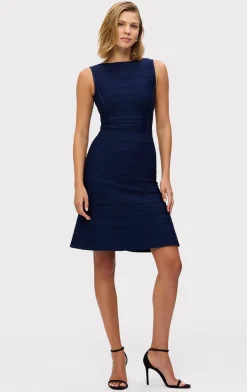 Separates|Tops-Hervé Léger THE SIENNA TOP CLASSIC BLUE