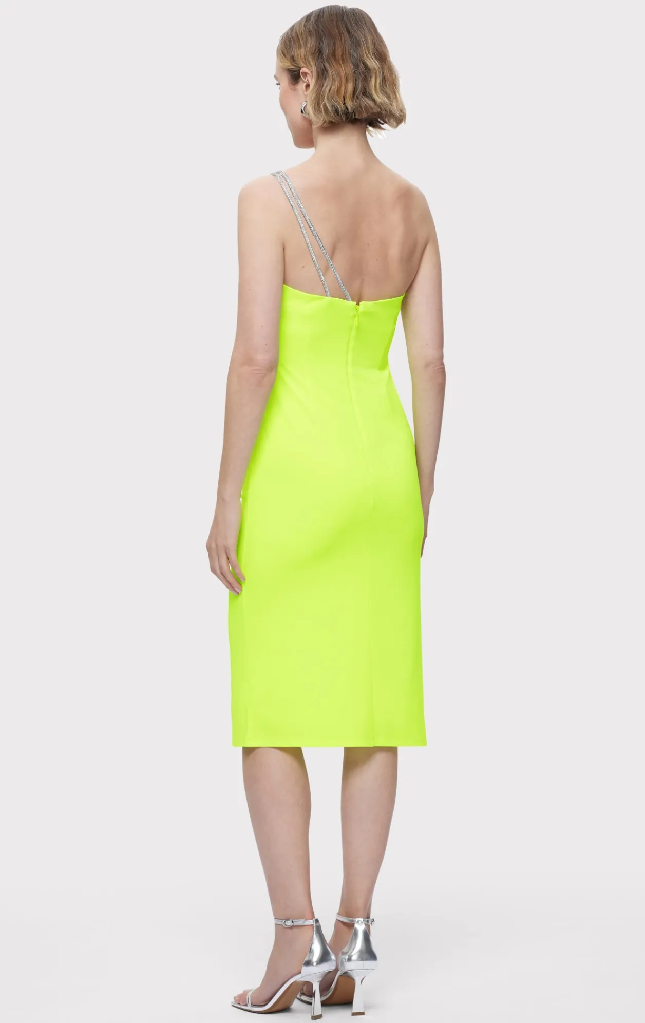 Dresses-Hervé Léger THE SKYLAR DRESS NEON GREEN