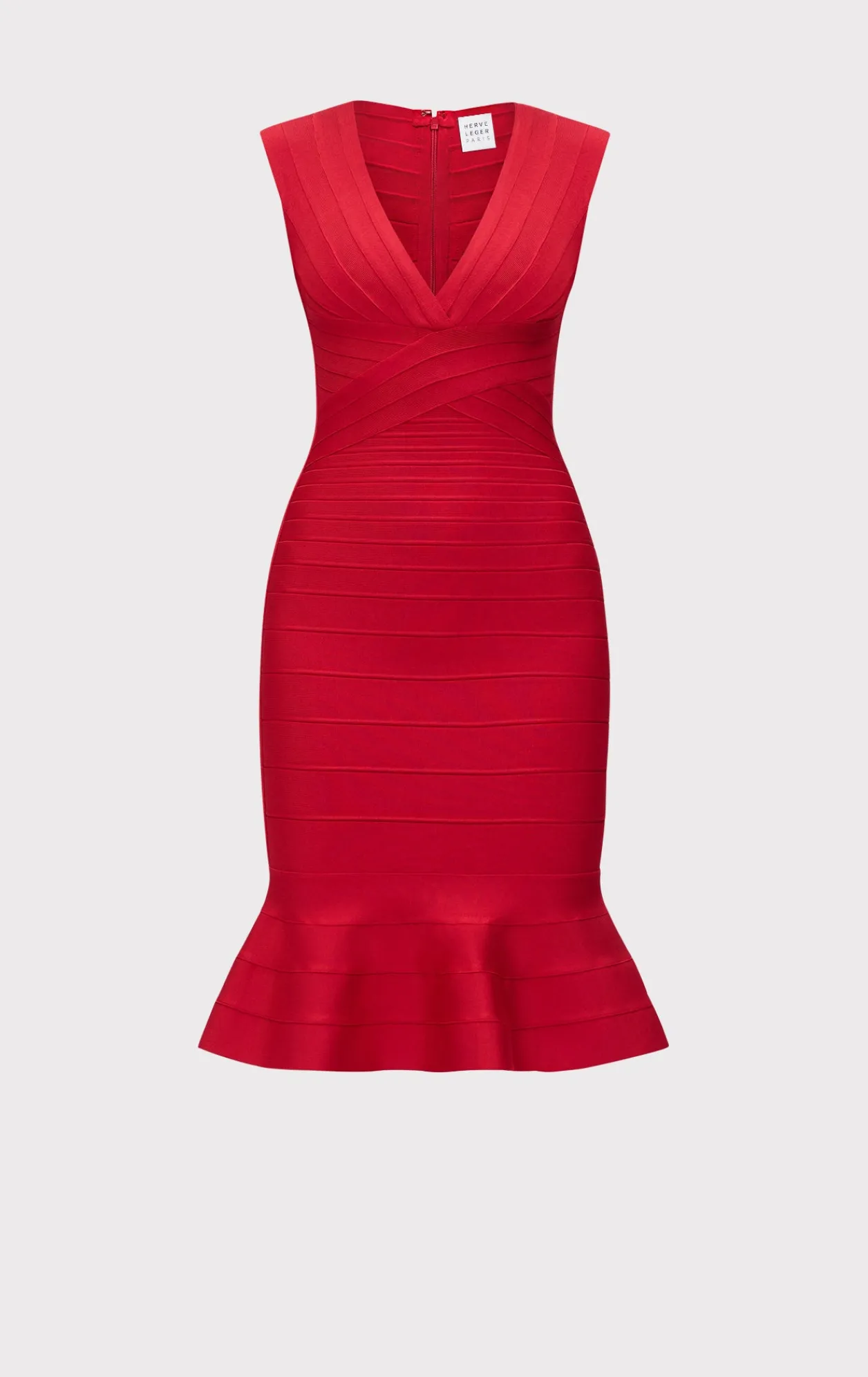 Dresses-Hervé Léger THE SOPHIE DRESS LIPSTICK RED