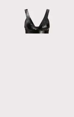 Separates|Tops-Hervé Léger THE TERI TOP BLACK
