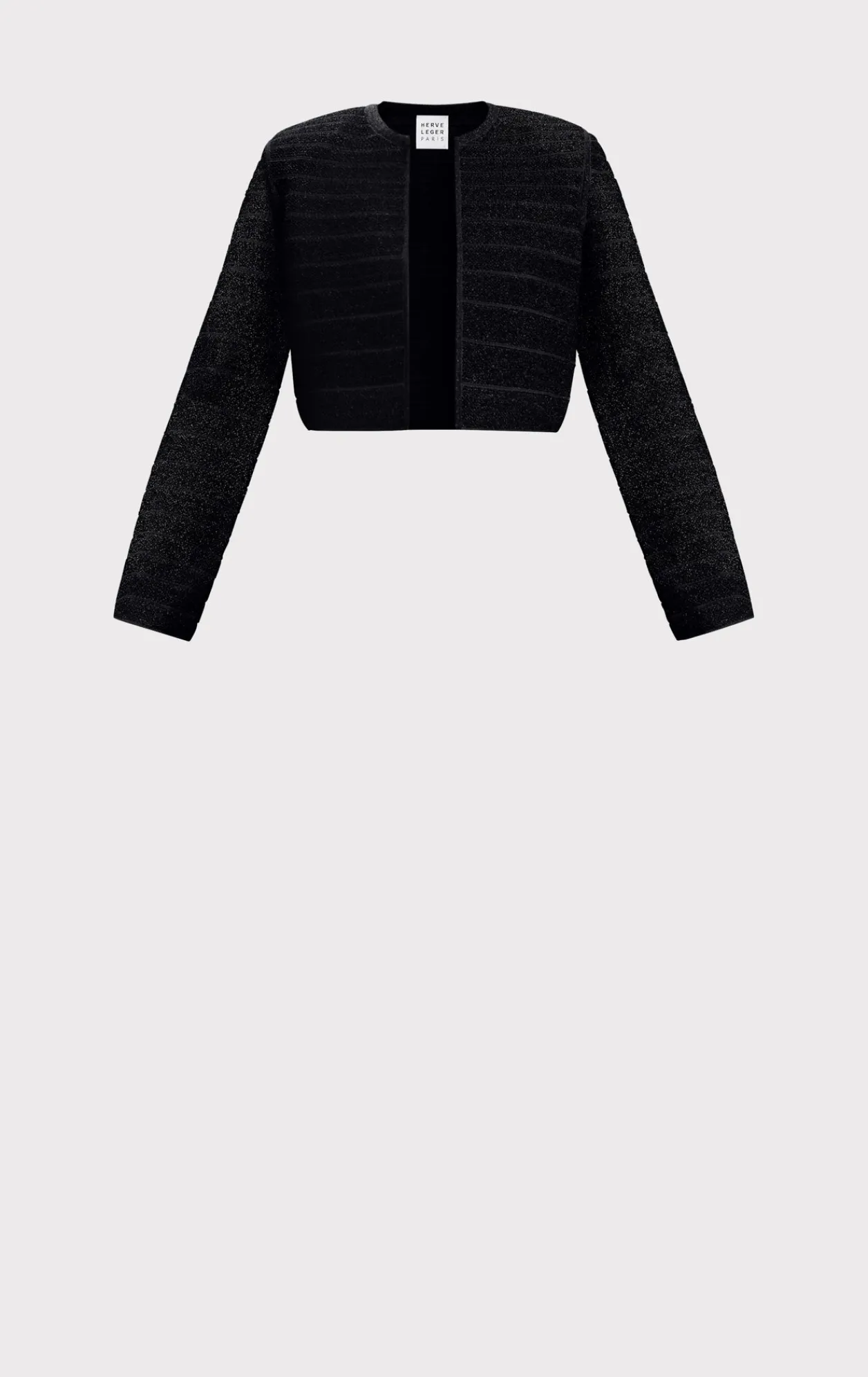 Separates|Jackets-Hervé Léger THE VICTORIA JACKET METALLIC BLACK