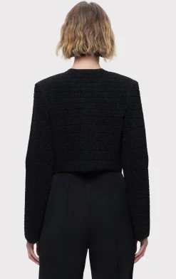 Separates|Jackets-Hervé Léger THE VICTORIA JACKET METALLIC BLACK