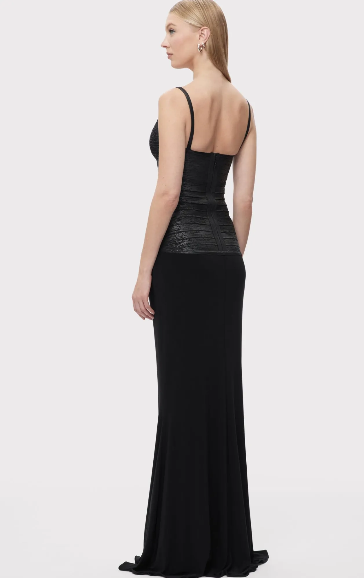 Dresses|Gowns-Hervé Léger THE VIOLET GOWN BLACK FOIL