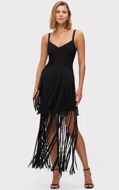 Dresses|Gowns-Hervé Léger THE VIVIENNE GOWN BLACK