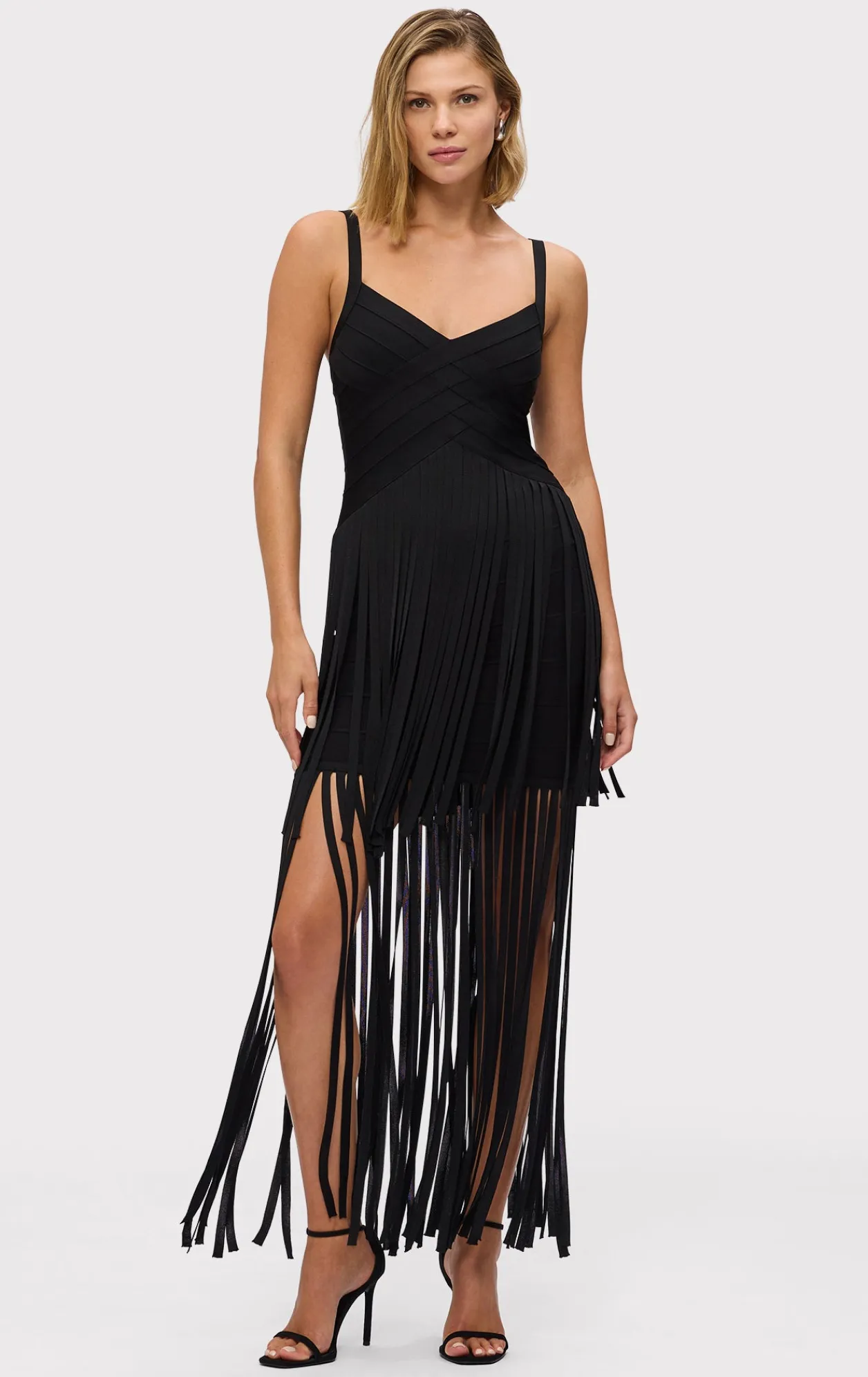 Dresses|Gowns-Hervé Léger THE VIVIENNE GOWN BLACK