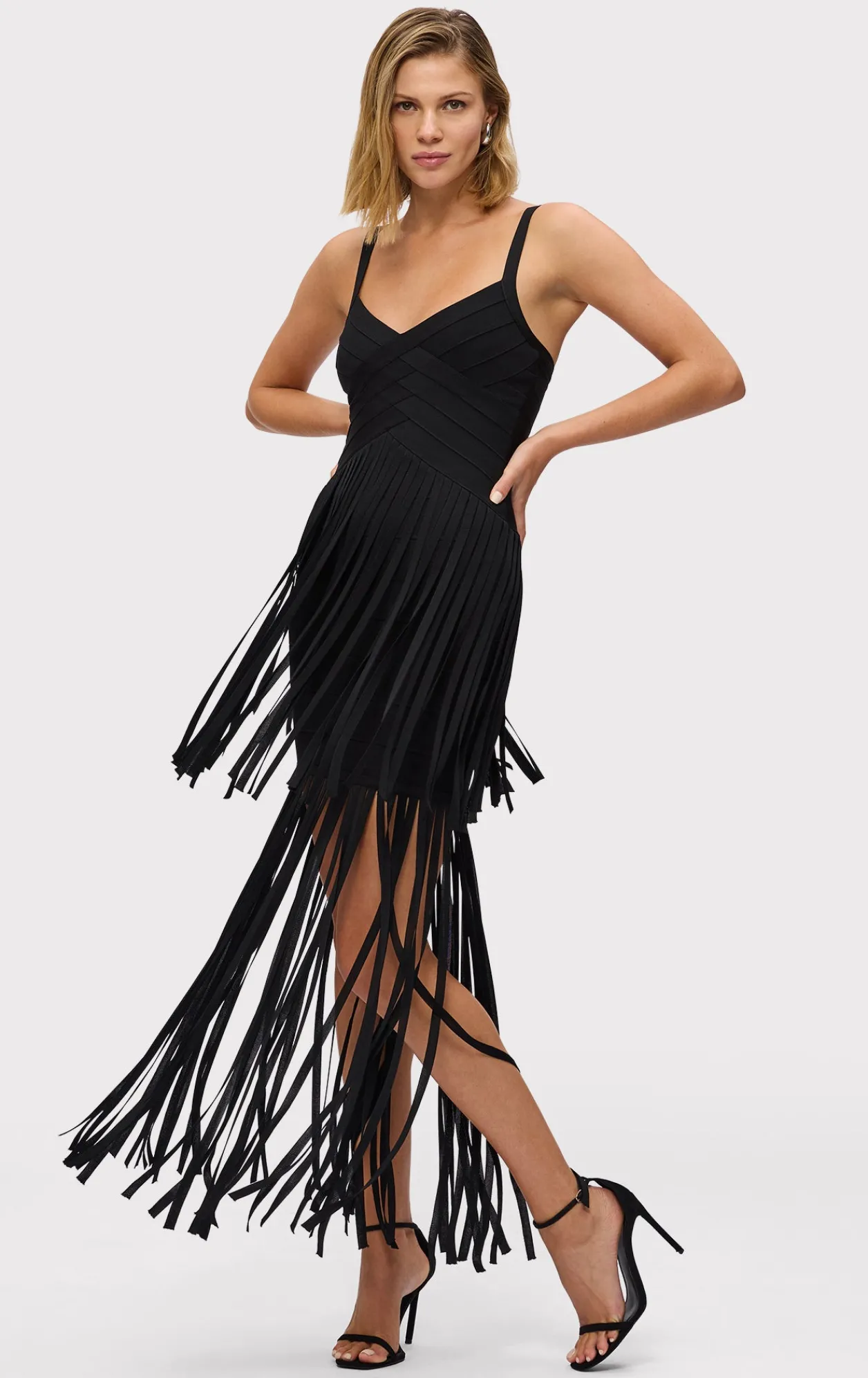 Dresses|Gowns-Hervé Léger THE VIVIENNE GOWN BLACK