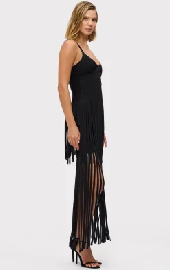 Dresses|Gowns-Hervé Léger THE VIVIENNE GOWN BLACK