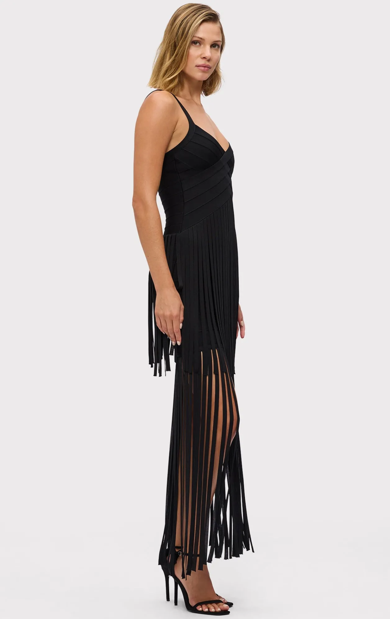 Dresses|Gowns-Hervé Léger THE VIVIENNE GOWN BLACK