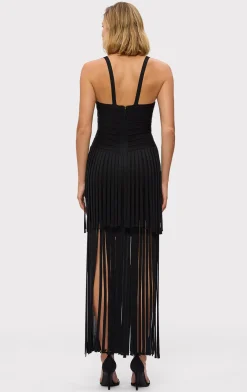 Dresses|Gowns-Hervé Léger THE VIVIENNE GOWN BLACK