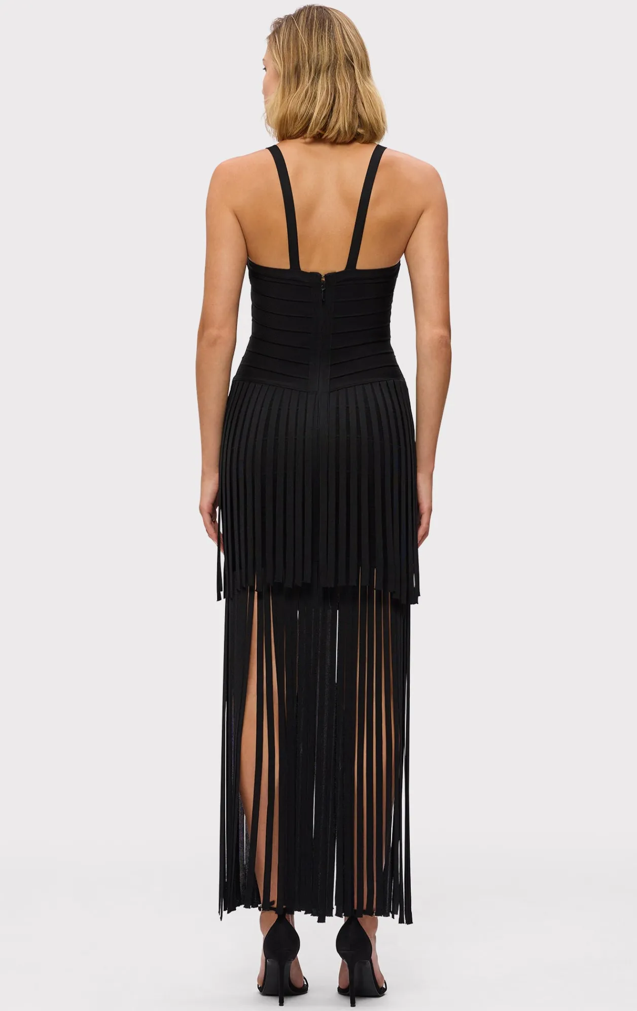 Dresses|Gowns-Hervé Léger THE VIVIENNE GOWN BLACK